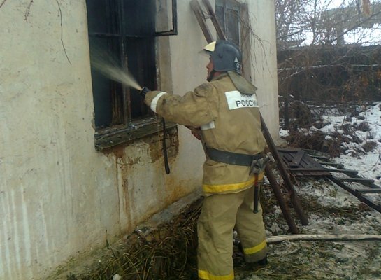 Пожар в Бутурлиновском районе