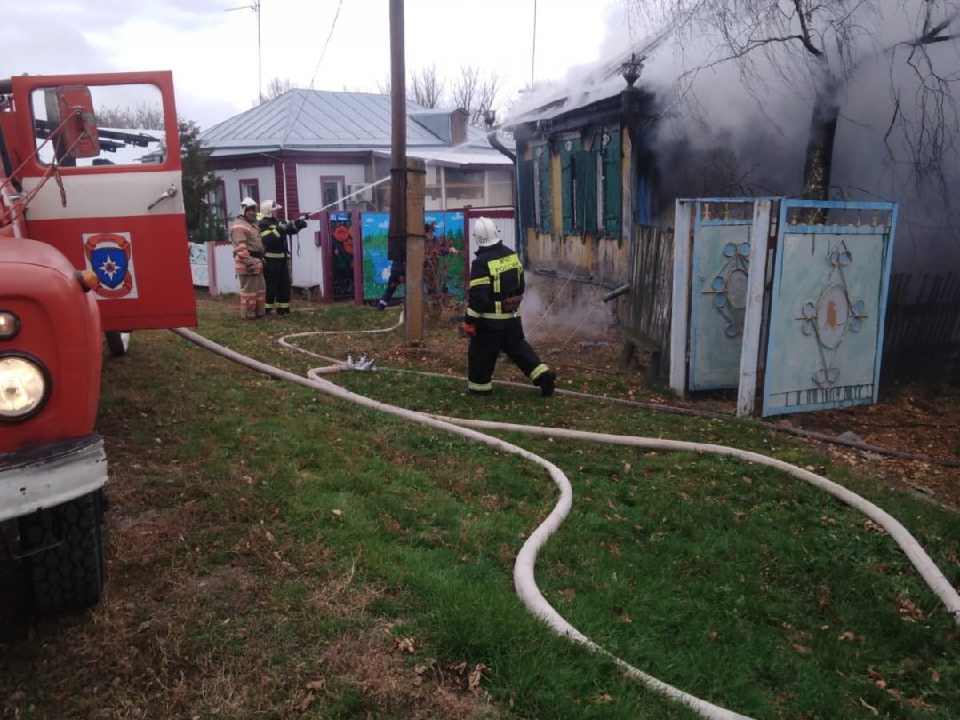 Пожар в Бутурлиновском районе