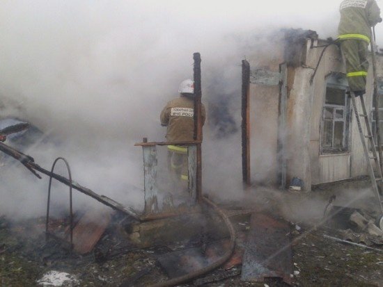 Пожар в Бутурлиновском районе