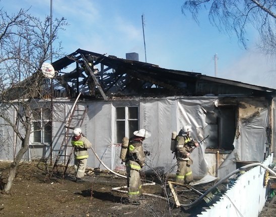 Пожар в Бутурлиновском районе