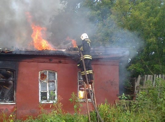 Пожар в Бутурлиновском районе