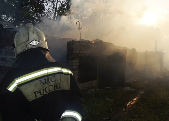 Пожар в Бутурлиновском районе