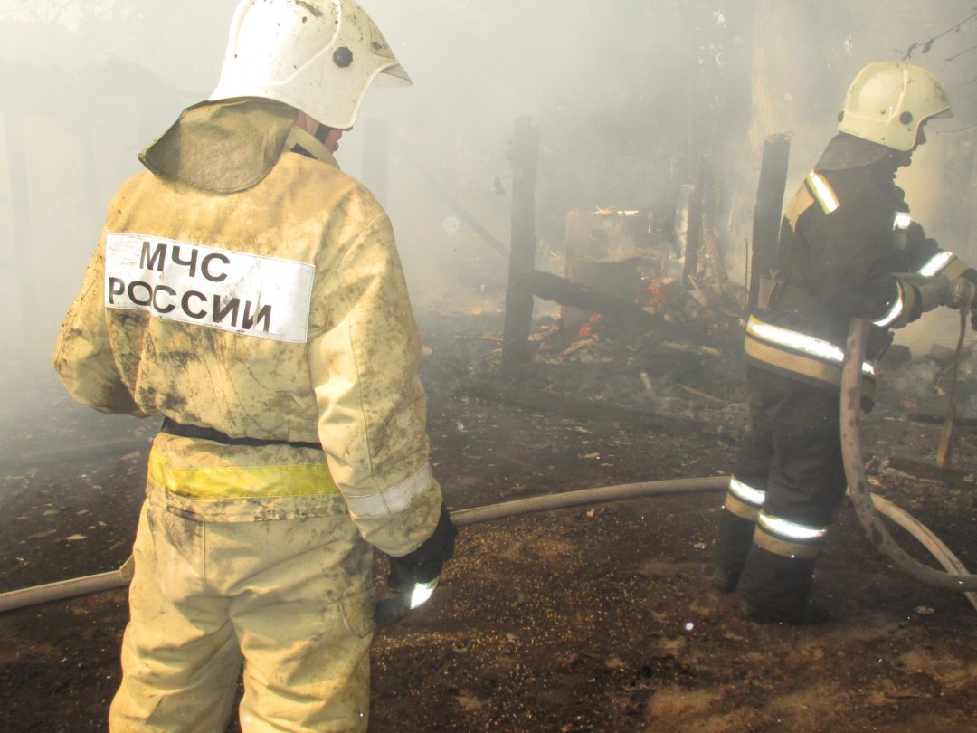 Пожар в Бутурлиновском районе