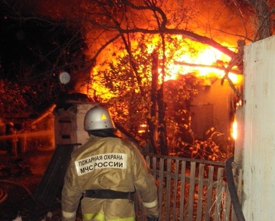 Пожар в Бутурлиновском районе