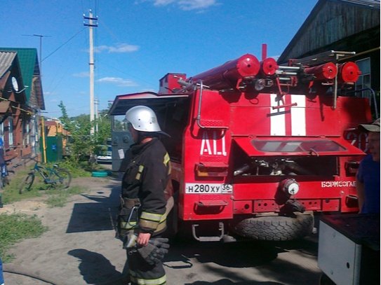 Пожар в Бутурлиновском районе