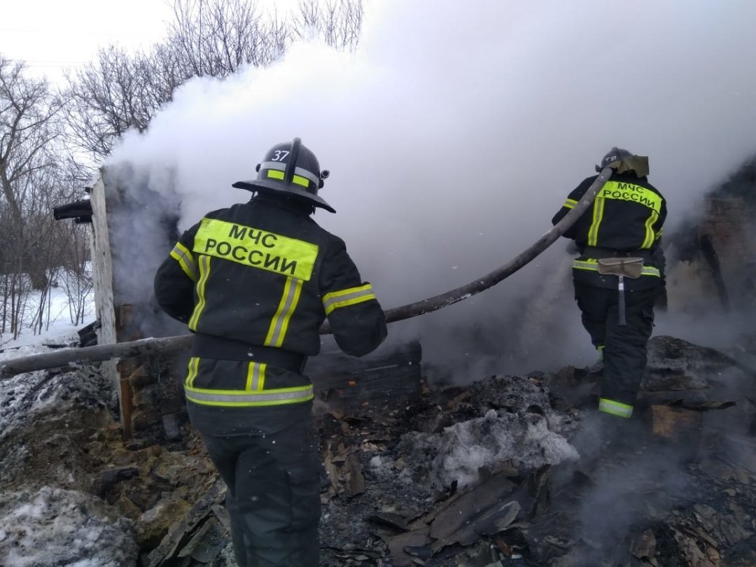 Пожар в Бутурлиновском районе