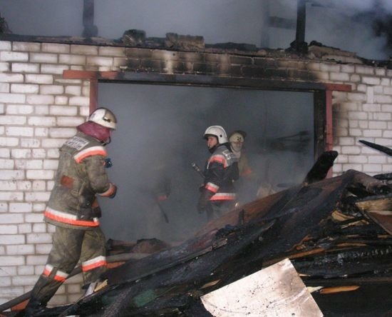 Пожар в Бутурлиновском районе